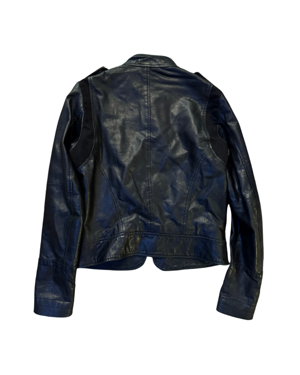 John Galliano Leather Military Style Jacket