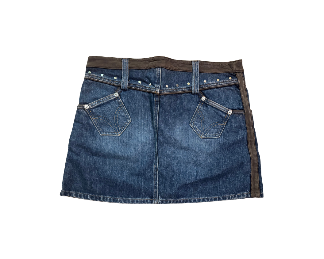 Dolce & Gabbana Button Chain Mini Skirt