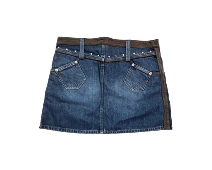 Dolce & Gabbana Button Chain Mini Skirt