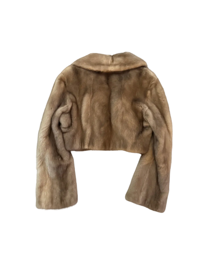 Elie Tahari Cropped Mink Coat