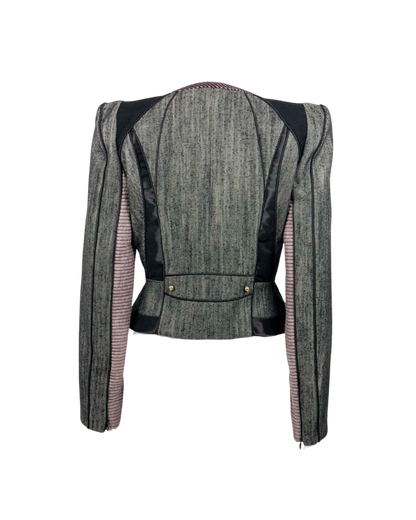 Louis Vuitton Denim Mixed Material Corset Jacket