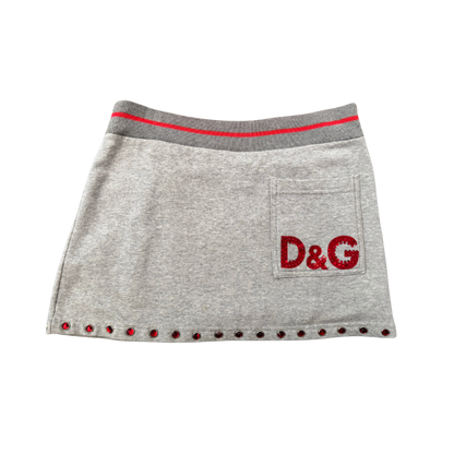Dolce & Gabbana “15” Bedazzled Mini Skirt