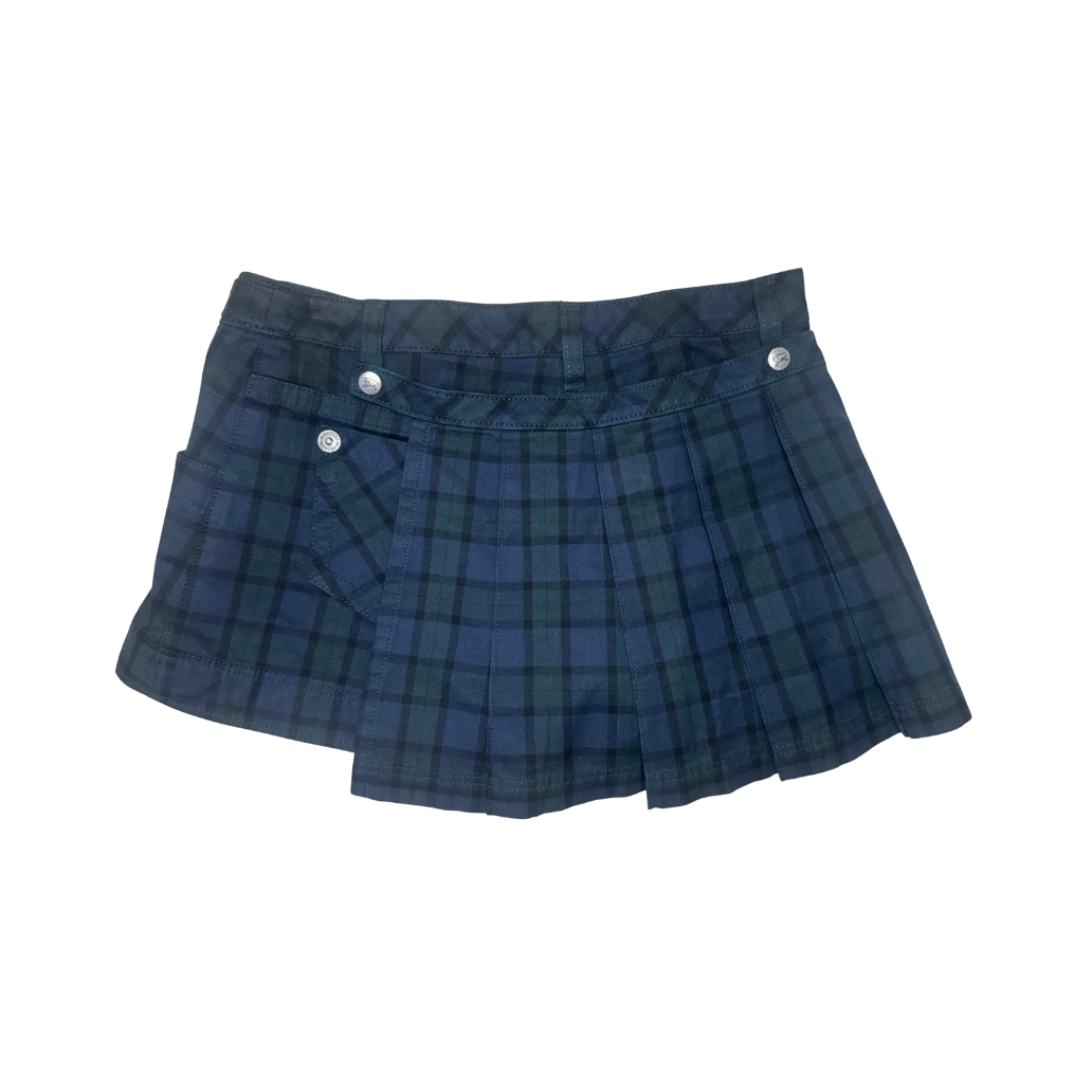 Burberry Convertible Plaid Skort/Shorts