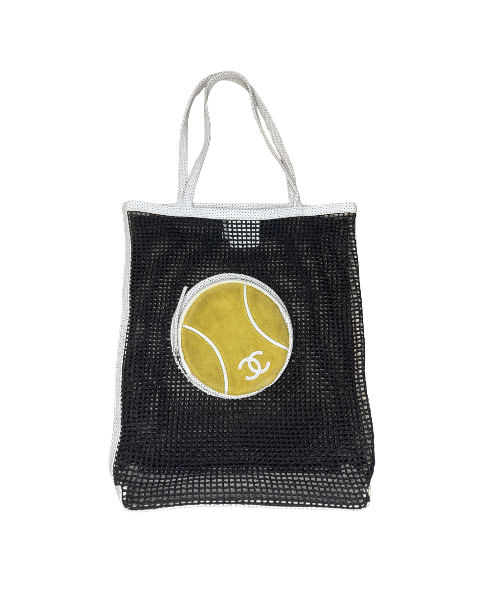 Chanel Black Tennis Ball Tote Bag