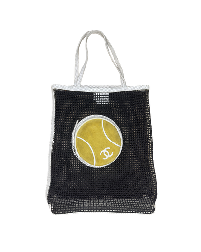 Chanel Black Tennis Ball Tote Bag