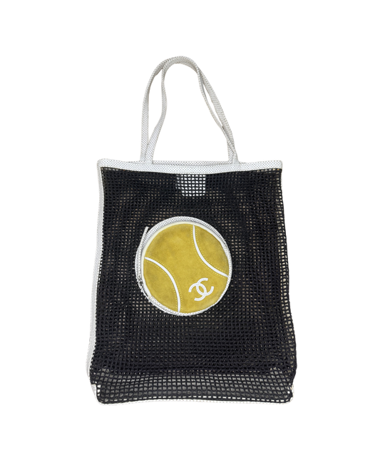 Chanel Black Tennis Ball Tote Bag