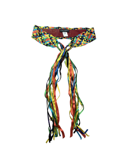 Dolce & Gabbana Rainbow Woven Belt