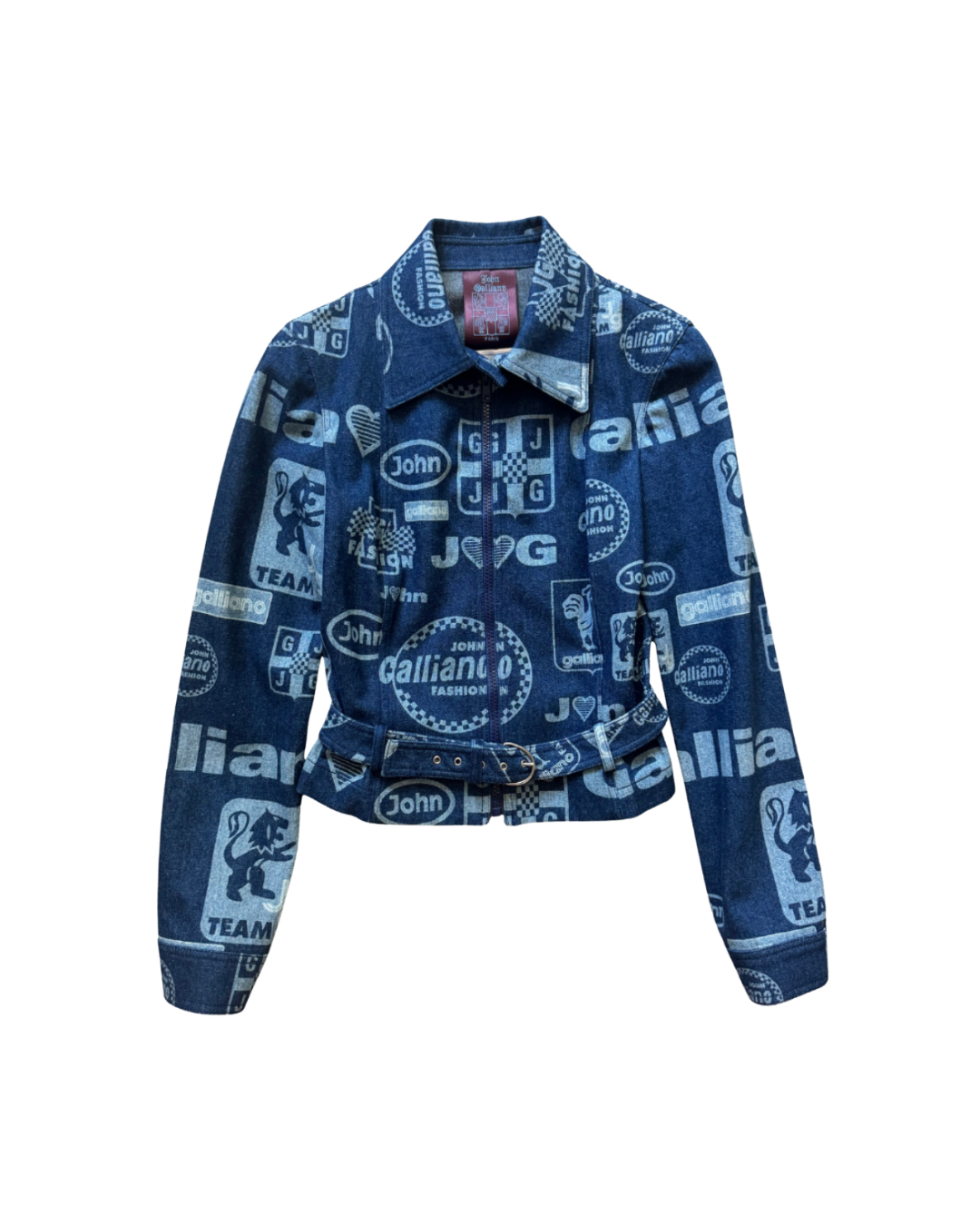 John Galliano Belted Denim Jacket