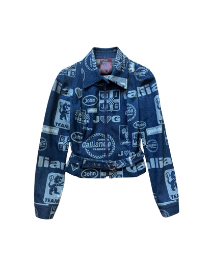 John Galliano Belted Denim Jacket