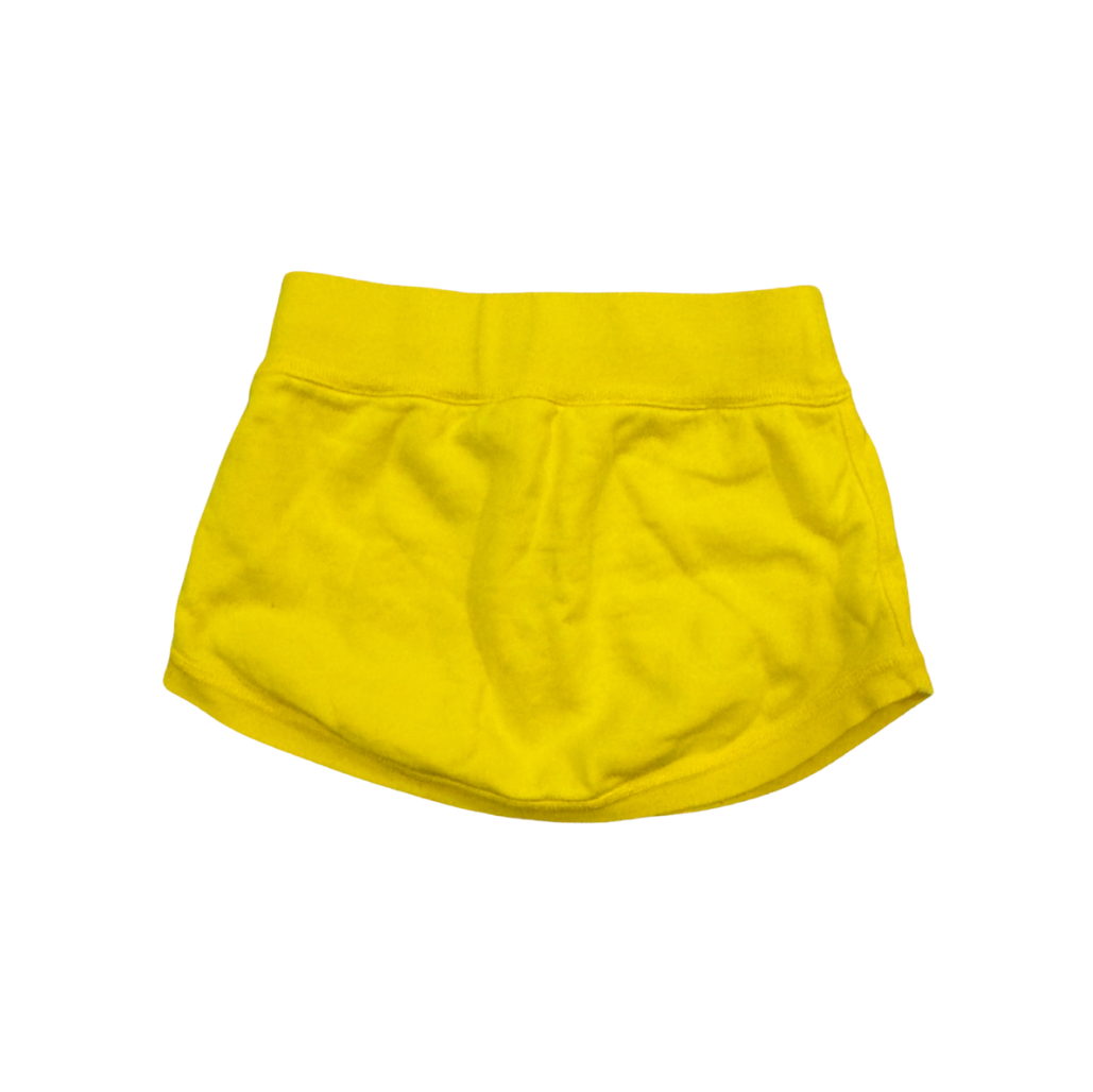 Dsquared² Yellow Sweatsuit-Style Mini Skirt