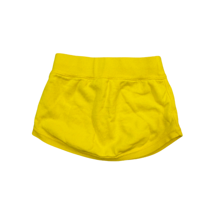Dsquared² Yellow Sweatsuit-Style Mini Skirt