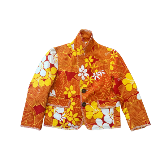 Dsquared² ¾ Sleeve Denim Floral Print Jacket