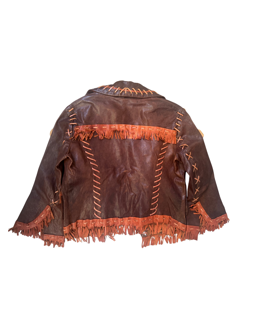 Dsquared² Brown Leather Detailed Jacket