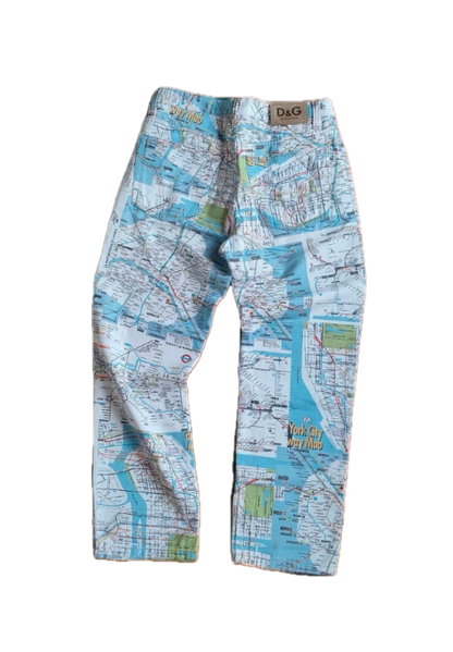 Dolce & Gabbana NYC ‘Underground’ Printed Jeans