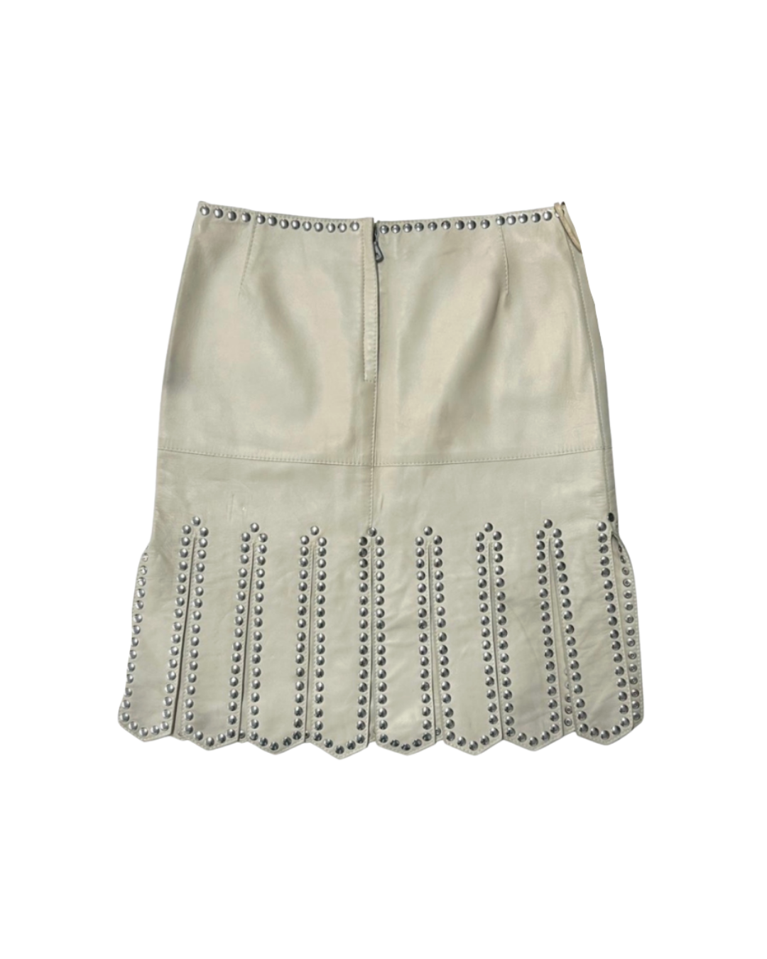 Dolce & Gabbana Leather Gladiator Skirt