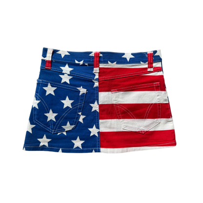Dolce & Gabbana American Flag Mini Skirt