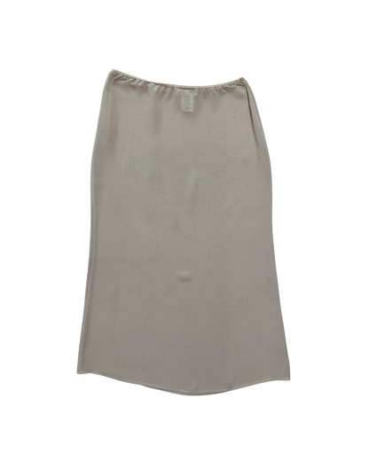 Blumarine Nude Sheer Midi Skirt