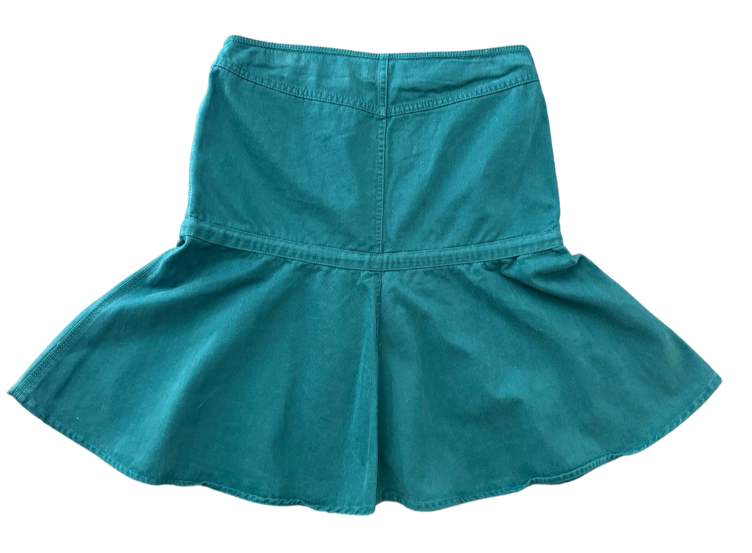 Diesel Green Embroidered Skirt