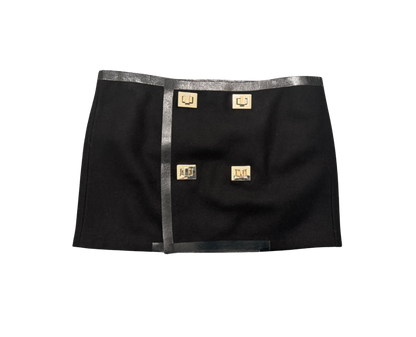Dsquared² Leather Lined Mini Skirt