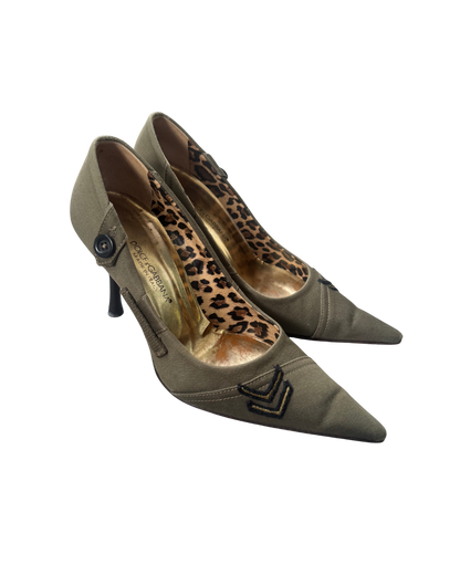 Dolce & Gabbana Army Style Pumps