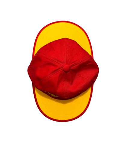 Moschino Cheap & Chic Double Brimmed Red Hat