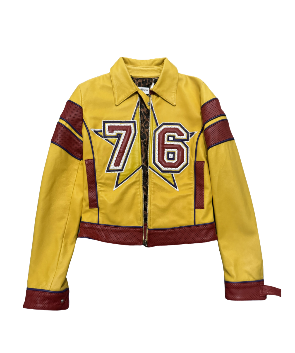 Dolce & Gabbana "Michigan” “76” Leather Jacket
