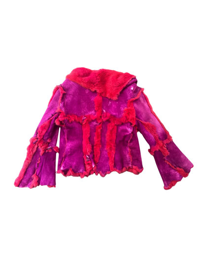Roberto Cavalli Fuchsia Reversible Fur Coat