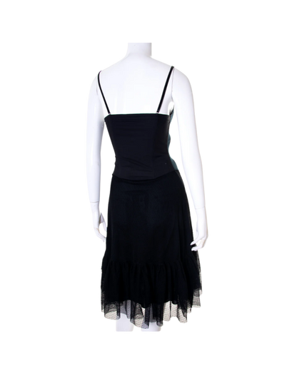 Moschino Jeans “Country Rock” Corset Tulle Dress
