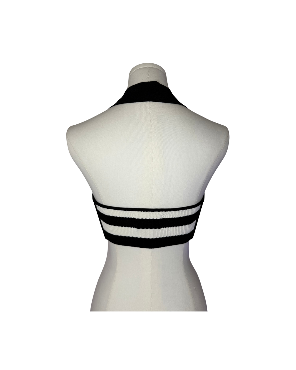 Khaite Knit Striped Halter Bra Top