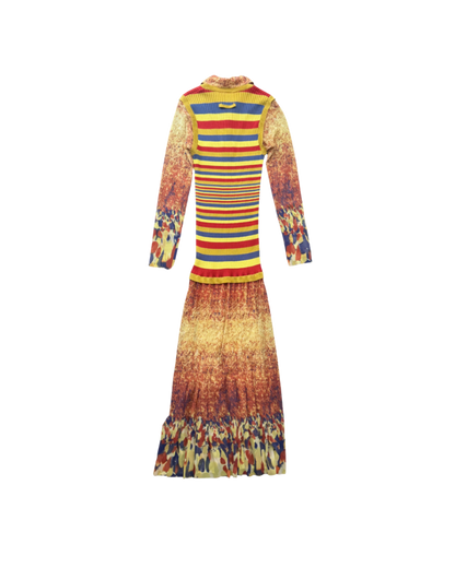 Jean Paul Gaultier Mesh Knit Maxi Dress