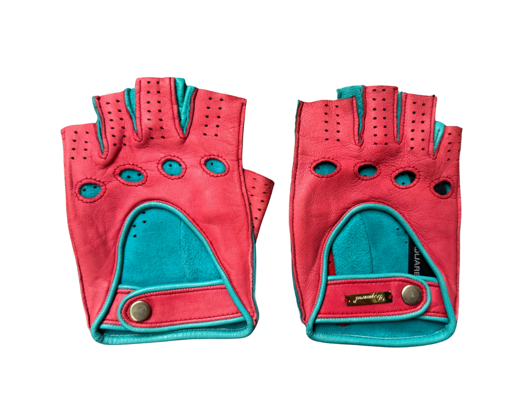 Dsquared² Orange & Blue Fingerless Gloves