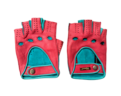 Dsquared² Orange & Blue Fingerless Gloves
