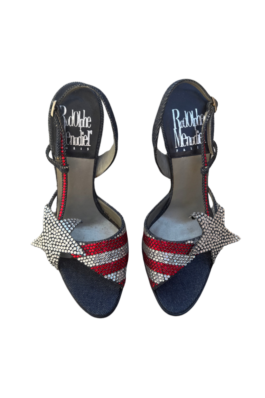 Rodolphe Menudier Rhinestone Heels