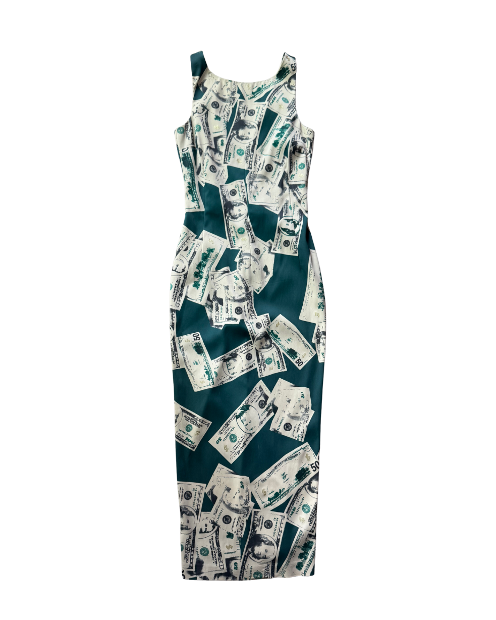 Dolce & Gabbana $100 Dollar Bill Money Dress