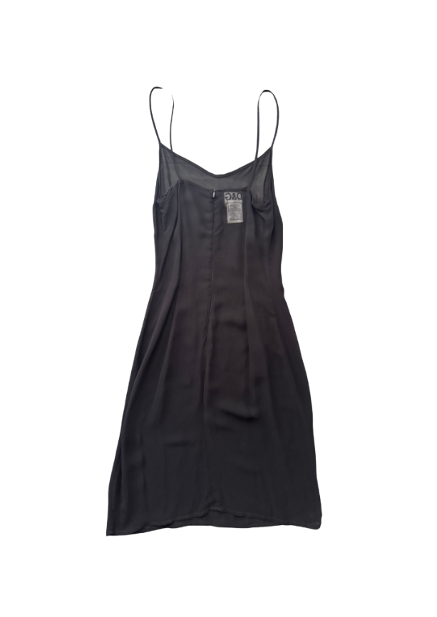 Dolce & Gabbana Sheer Black Midi Slip