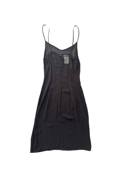 Dolce & Gabbana Sheer Black Midi Slip