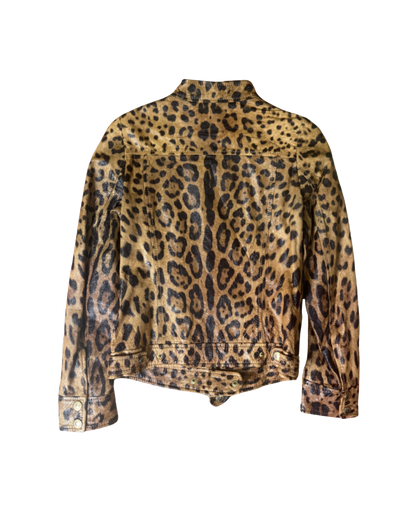 Dolce & Gabbana Leopard Leather Jacket
