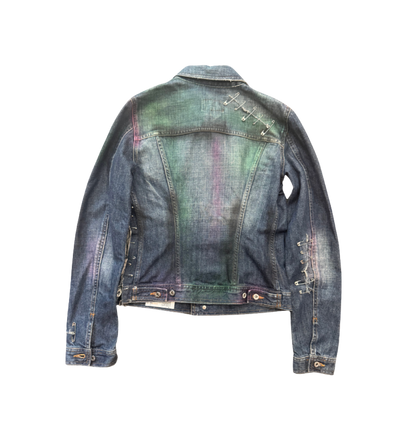 Dolce & Gabbana Safety Pin Spray Paint Jacket