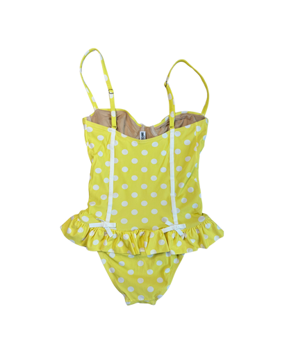 Moschino Yellow Polka Dot One Piece Swim