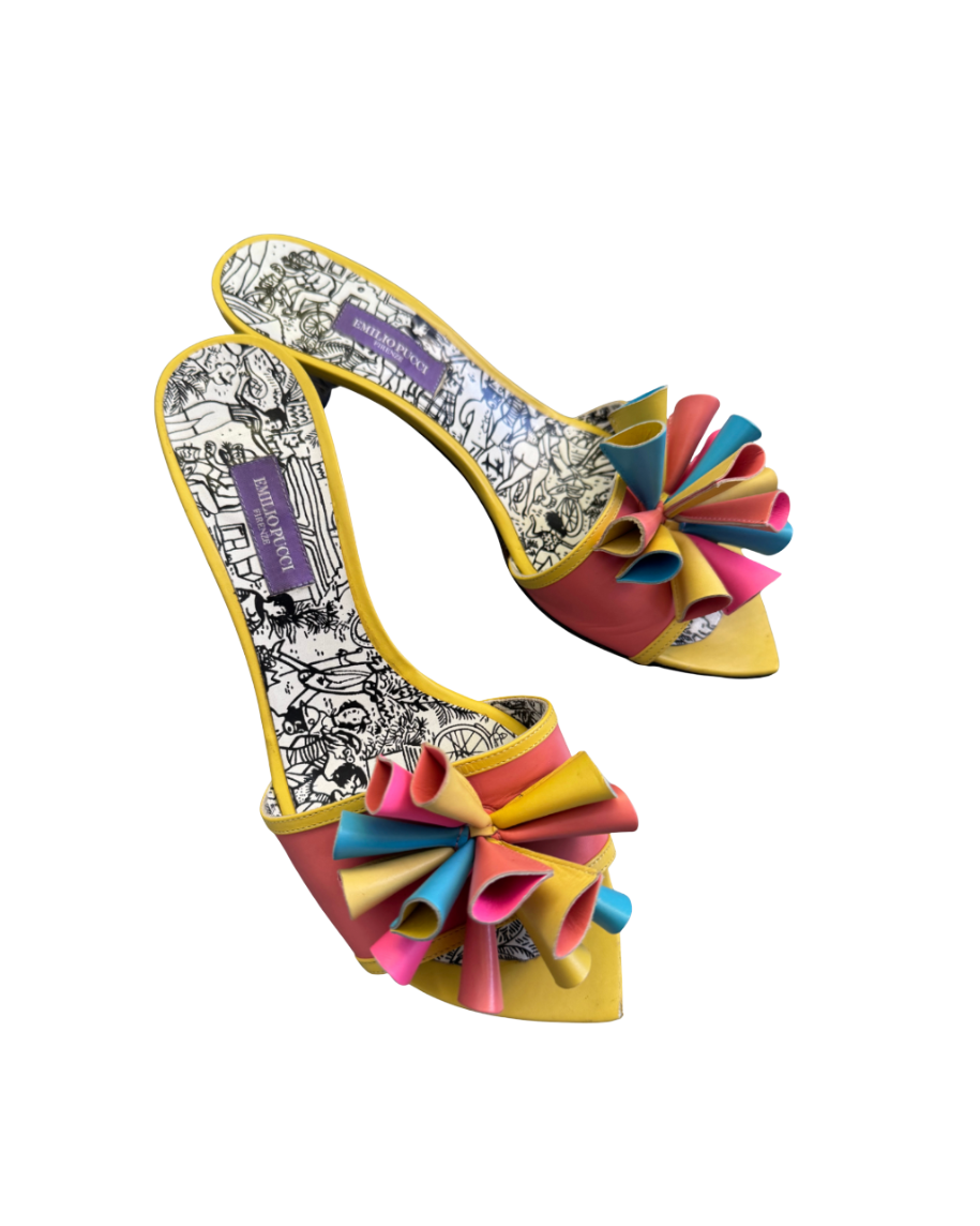 Emilio Pucci 3D Detailed Sandals
