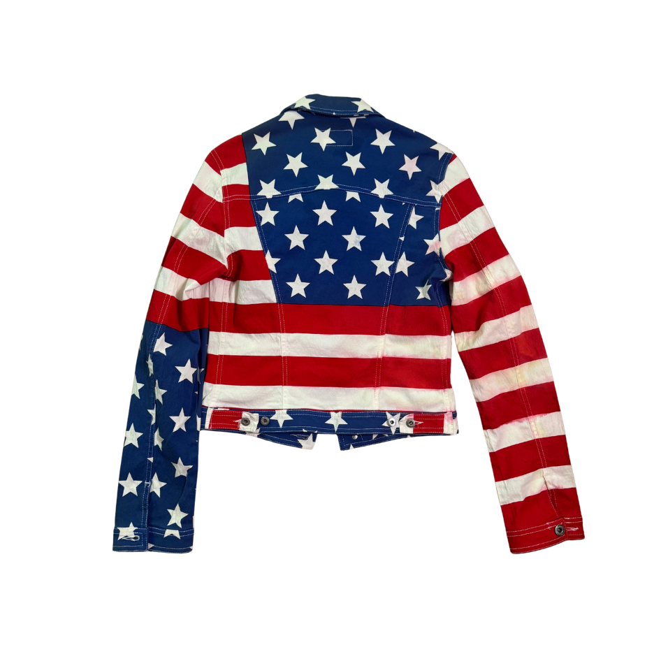 Dolce & Gabbana American Flag Denim Jacket