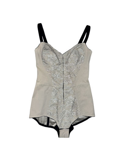 Dolce & Gabbana Beige Lace Detailed Bodysuit