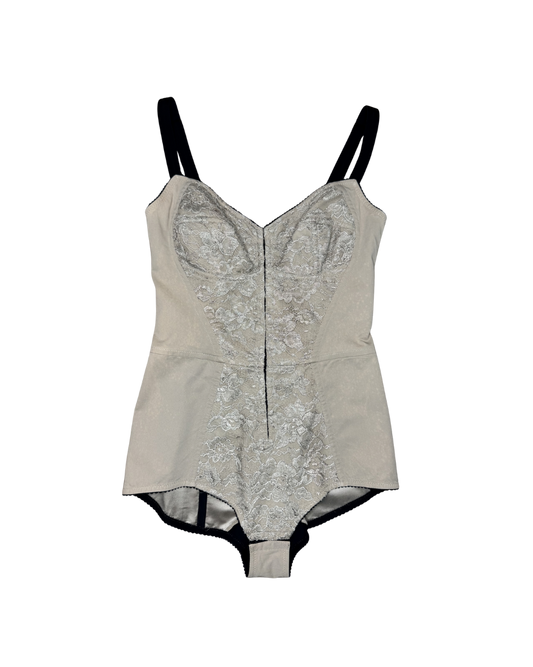 Dolce & Gabbana Beige Lace Detailed Bodysuit