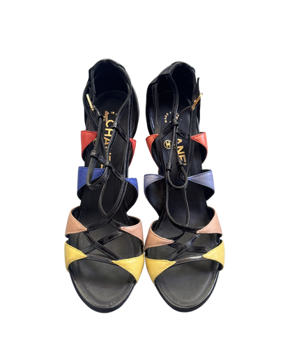 Chanel Multicolor Sandal Heels (Sample Piece)