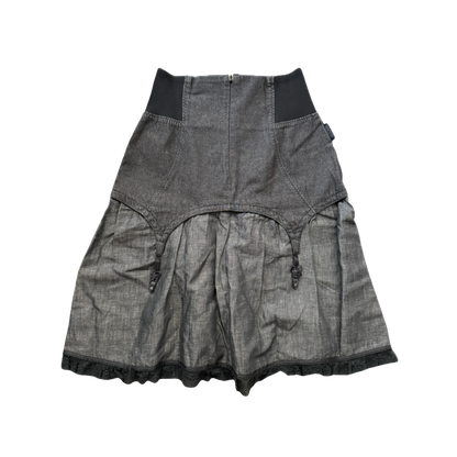 Moschino Jeans Corset Garter Skirt