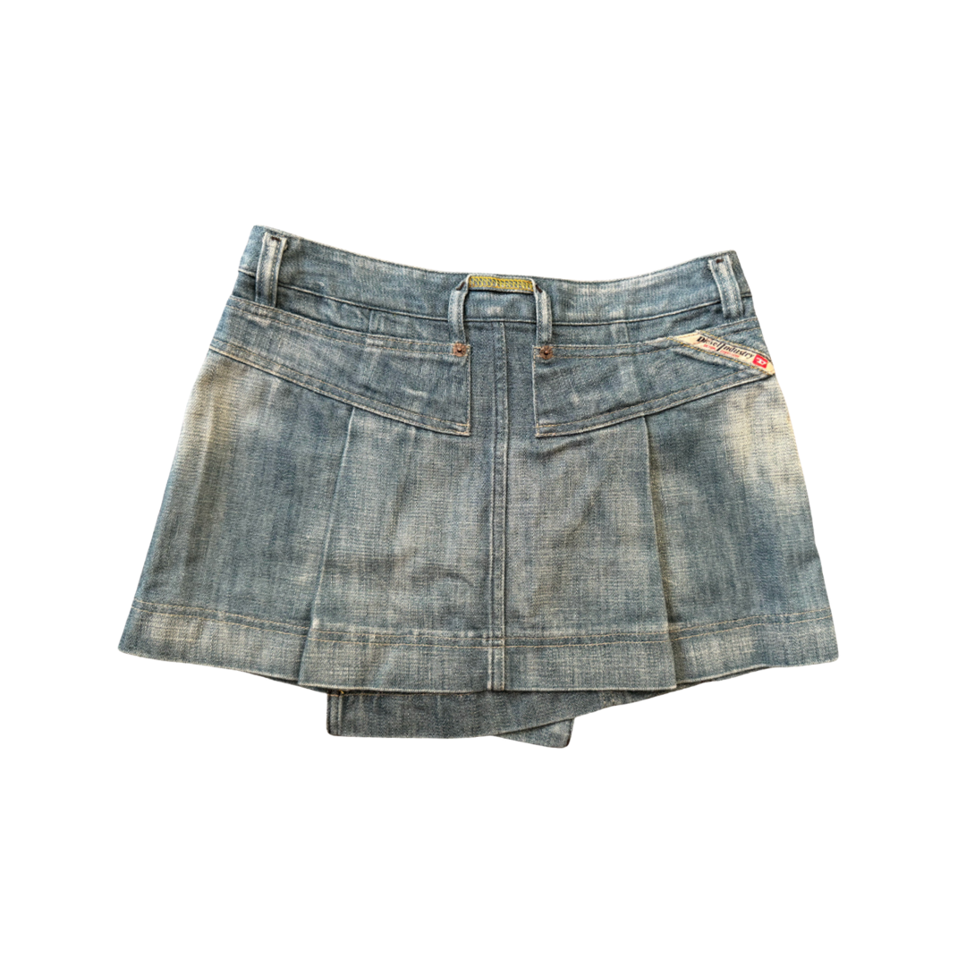 Diesel Asymmetrical Denim Skirt