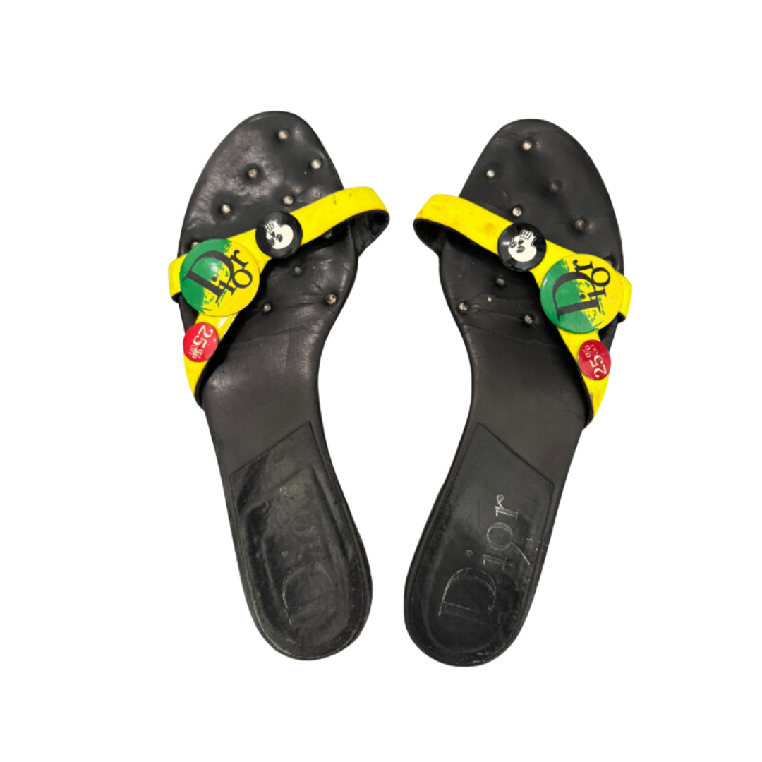 Christian Dior ‘Victim’ Sandal Flats