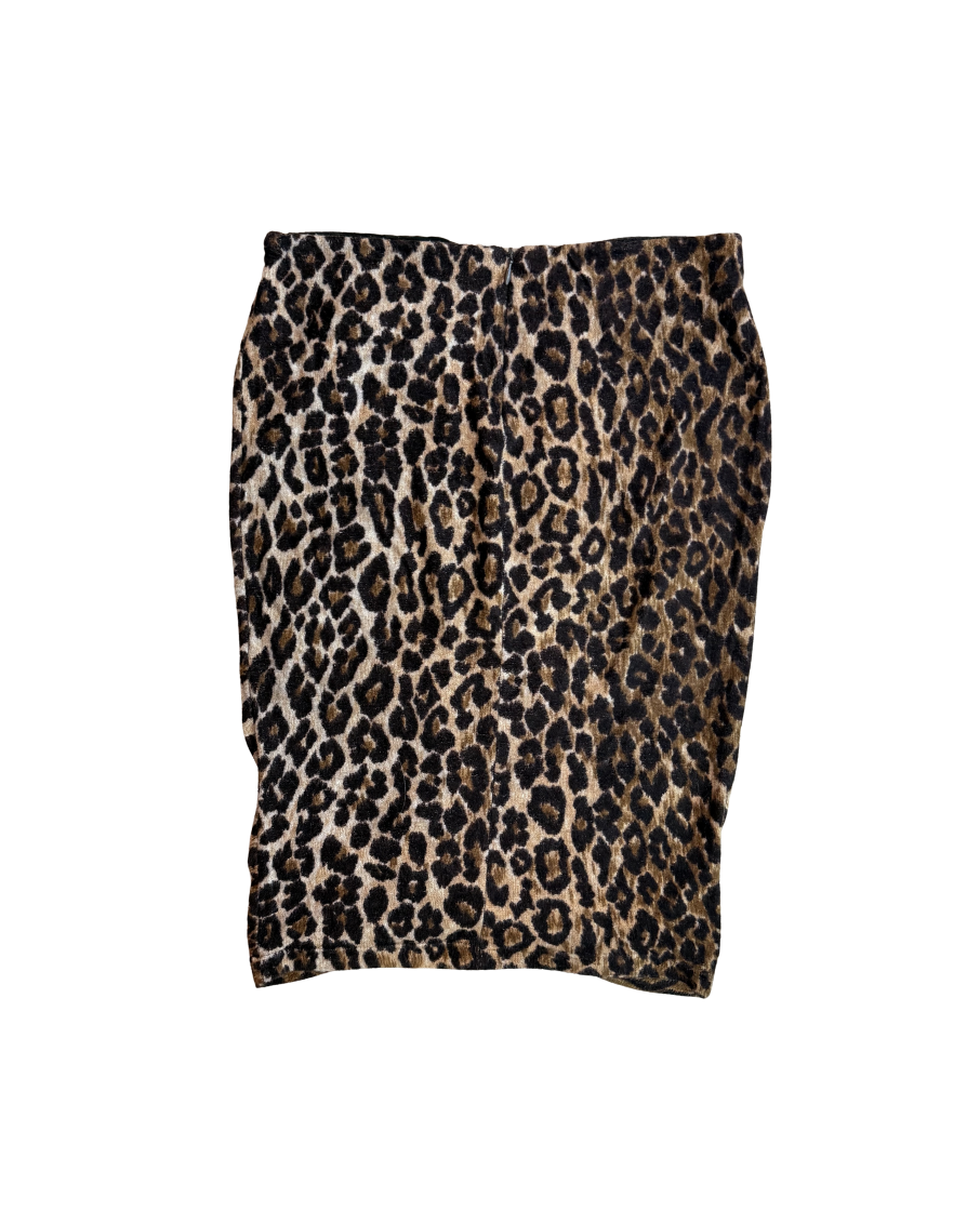 Dolce & Gabbana Ruched Leopard Skirt