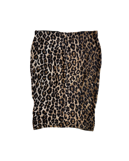 Dolce & Gabbana Ruched Leopard Skirt