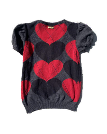 Dolce & Gabbana Plaid Heart Top